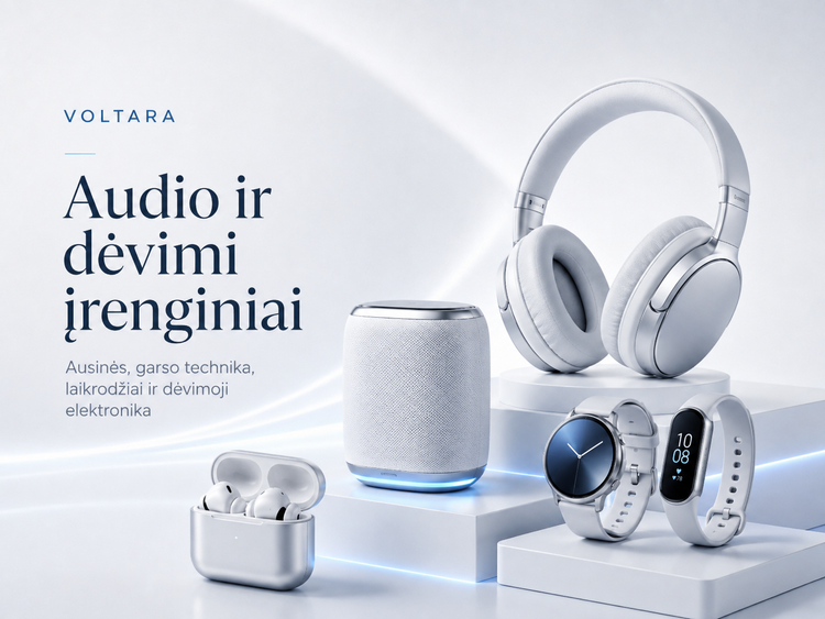 VOLTARA garso technika ir ausinės