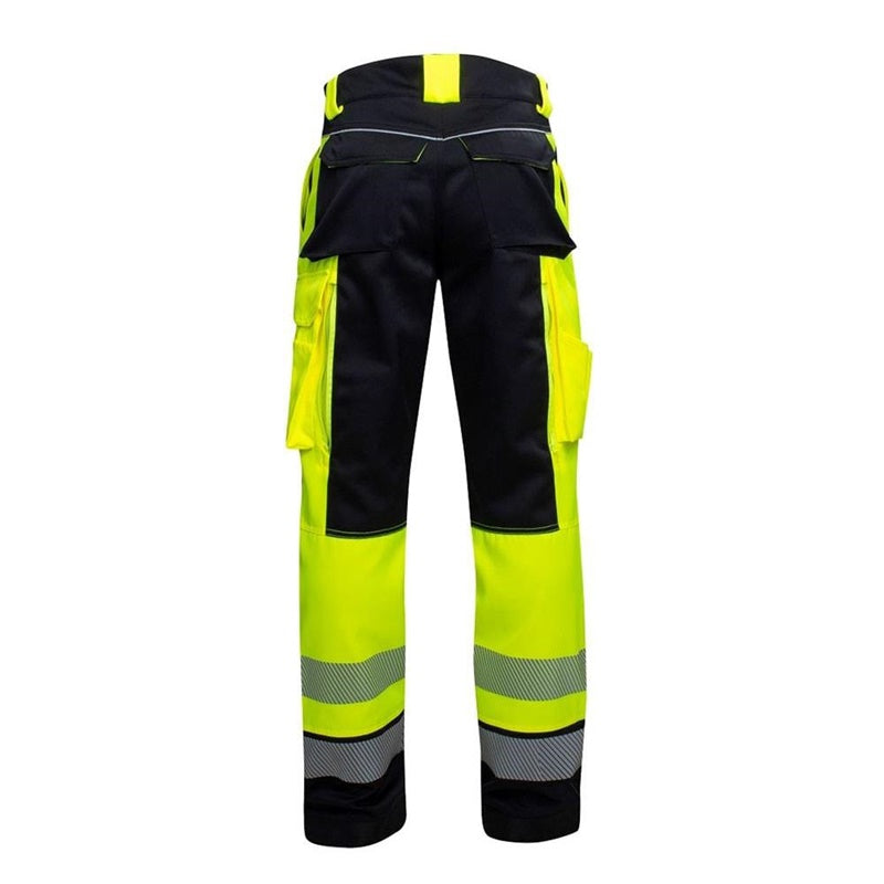 Work Trousers Ardon Hi-Viz Signal, black/yellow, 56
