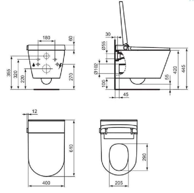 UNITAZ PAKAB SU BIDE F-JA IDEAL K875501