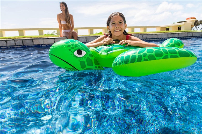 Intex Turtle Inflatable Raft, Green, 150 cm x 127 cm