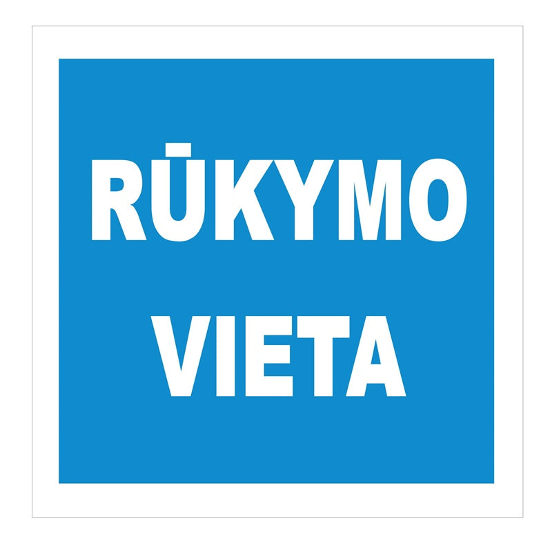 Lipdukas vieta rūkimui 135x135mm