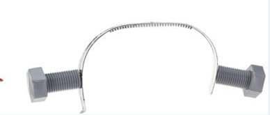 Hairband with rhinestones, silver/black/red, plastic