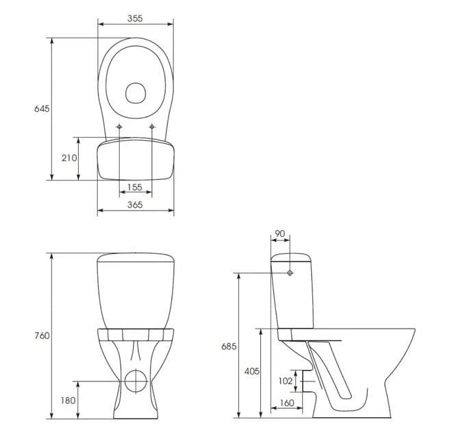 UNITAZAS PASTATOMAS 767 AURO K011 3/6 TS