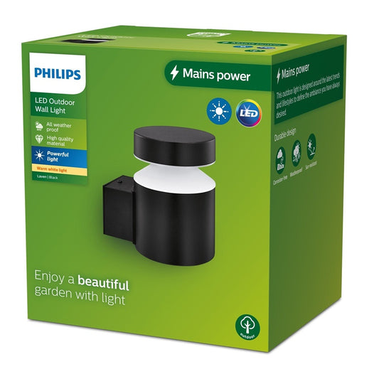 Lampa LED PHILIPS LAVEN 929003362201, 6 W, IP44, czarny