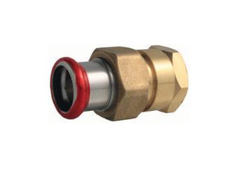 Presuojamas adapteris Assotherm trigubas, FF, 1/2, Ø15 mm