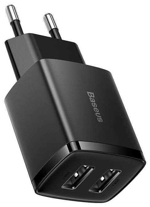 Kroviklis Baseus USB-A x2 10.5W juoda
