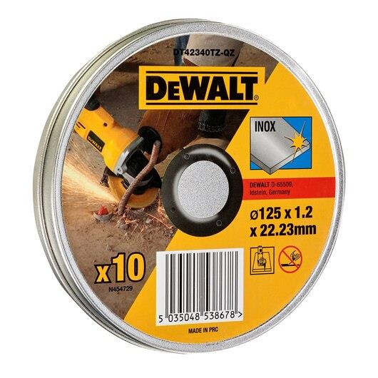 Metalo pjovimo diskas DeWalt 10 vnt DT42340TZ-QZ 125 x 1,2mm