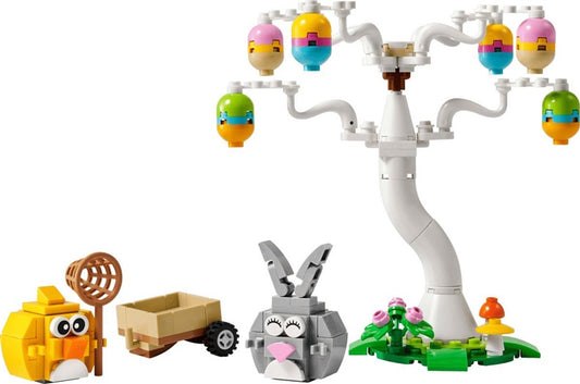 LEGO® Polowanie na pisanki z zającem wielkanocnym i kurczakiem 40808