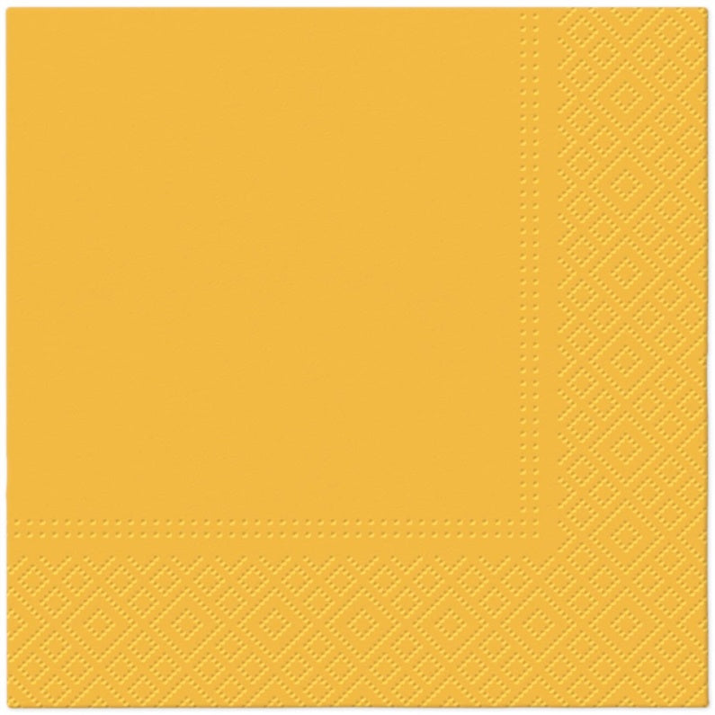 Napkin, 330 mm x 330 mm, yellow, 20 pcs.