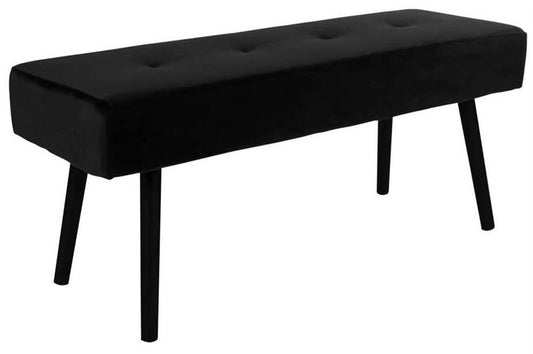 Hallway bench Skiby, black, 100x35x44cm