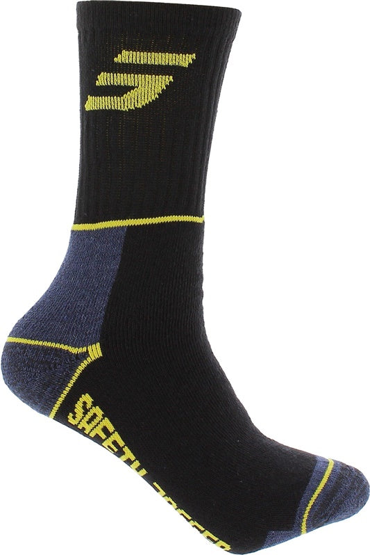 Skarpetki SJSOCK, czarno/żółto/szare, 39-42, 3 pary