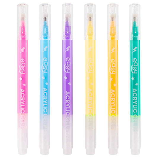 ACRYLIC GEL PENS 6PCS