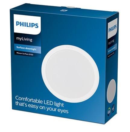 Surface mounted LED ceiling panel Philips Meson, 4000K, LED, white