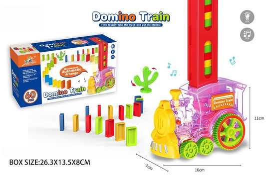 DREWNIANY POCIĄG DOMINO