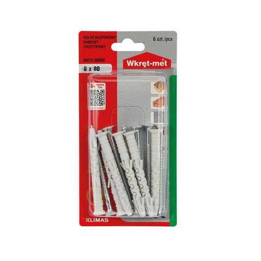 Įvaras Wkret-Met KPS, universalūs, 8 mm x 80 mm, 6 vnt.