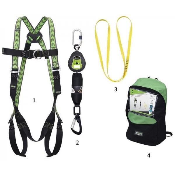 Aukštalipio komplektas FA8000401, 100 cm, juodas/žalia