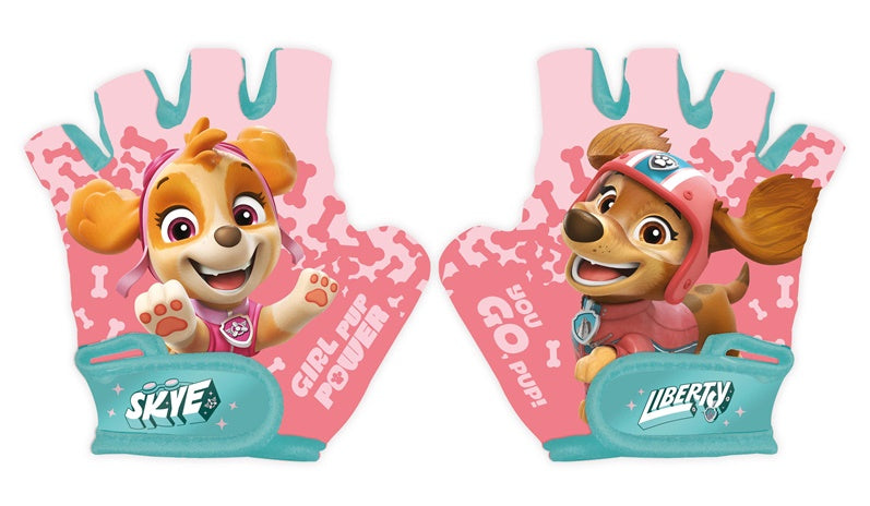 Paw Patrol cycling gloves, pink
