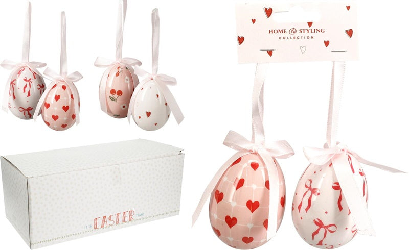 Decoration Easter eggs, 10 cm, 2 pcs.