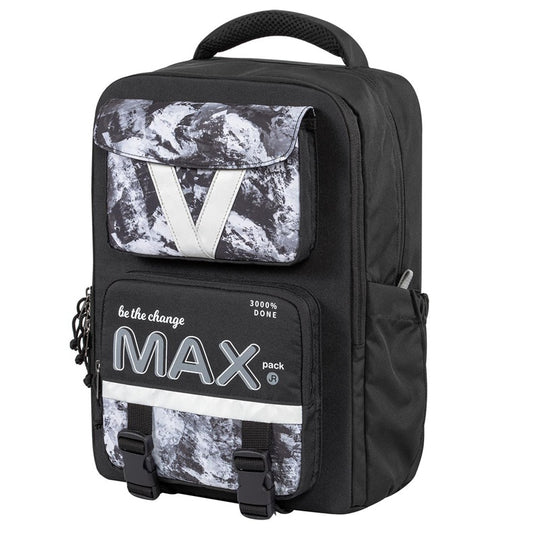 School backpack TMPJ-003A, black, 30x20x40 cm