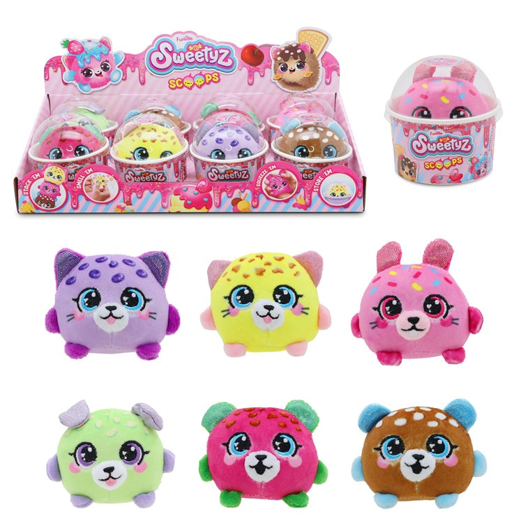 Pliušinis žaislas Sweetyz scoops, įvairių spalvų