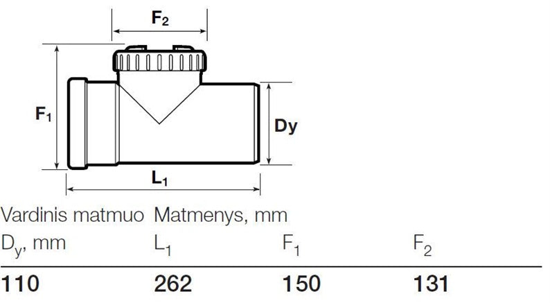 Czyszczak zewnętrzny Wavin, Ø 110 mm