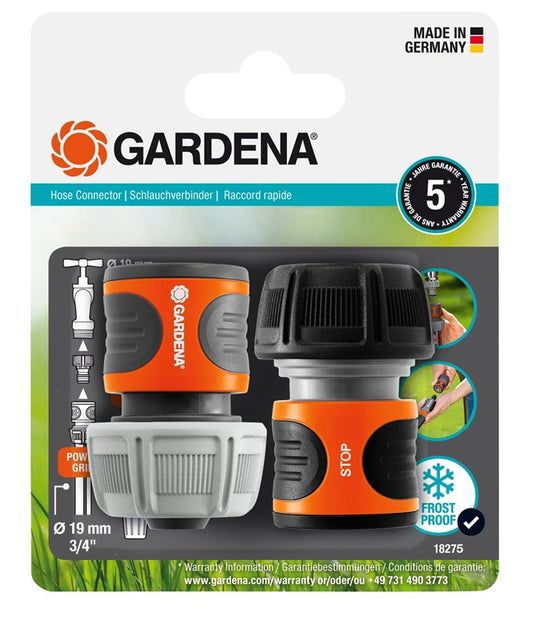Gardena Hose Connector, 18279-20, 1/2", 2 pcs