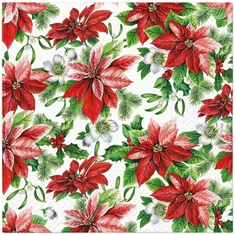 Christmas paper napkins, 330 mm x 330 mm, 20 pcs.