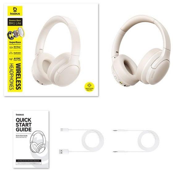 AUSINĖS BASEUS BASS BH1 LITE BALTOS