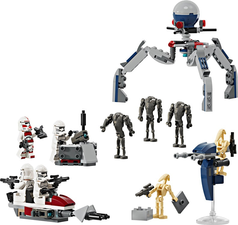 Konstrukt Star Wars Klonų kario ir kovinio droido kovos rink