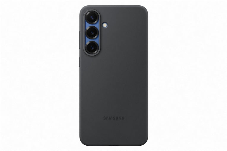 Telefono dėklas Samsung Silicone, Galaxy S25 Plus, juoda
