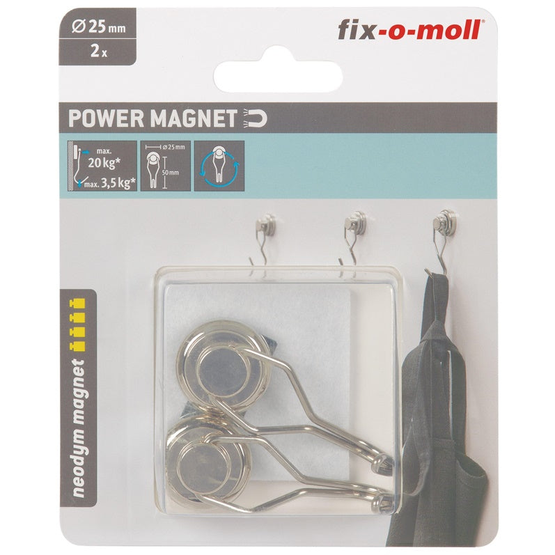 KABLIUKAI MAGNETINIAI 25MM 2VNT