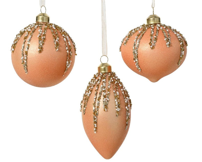 Eglutės žaisliukas Peach, 8 cm, stiklas