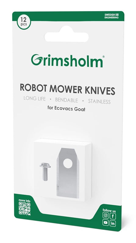 Blades for Grimsholm ECOVACS GOAT robot, 12 pcs.