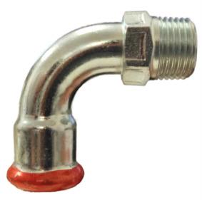 Presuojama alkūnė Assotherm MM, 1/2 colio, Ø15 mm