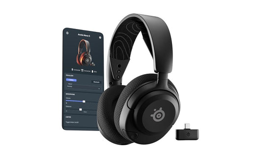 Belaidės ausinės Steelseries Arctis Nova 5, juodos
