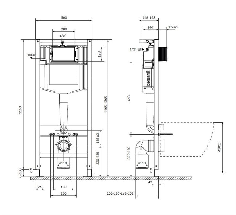 UNITAZ KOMPL MESTA D205 RĖM + MYGT CHROM