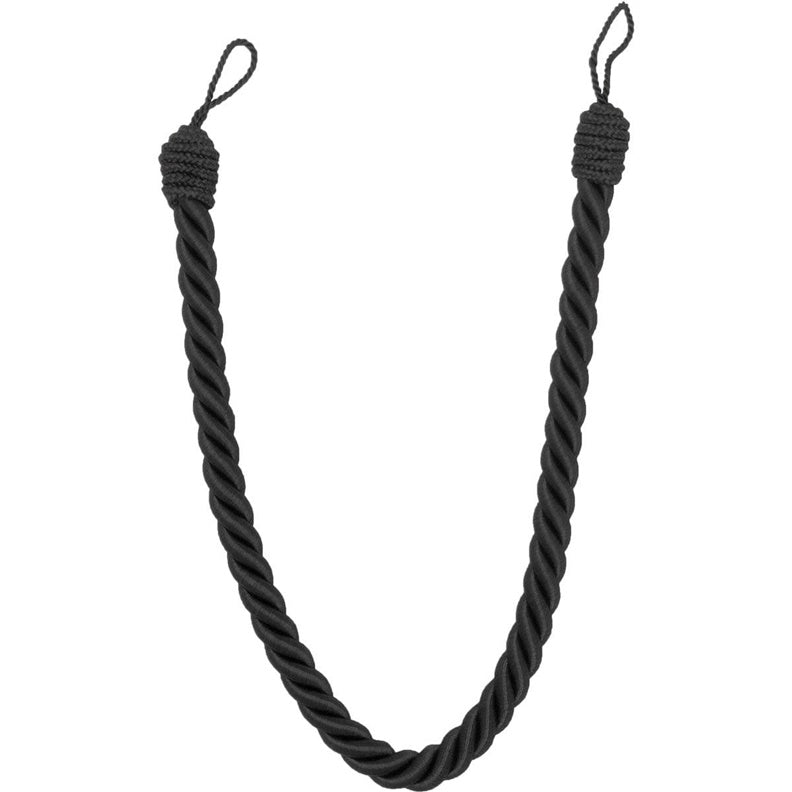 Sznurek do zasłon Luance COT, 1,6 cm, antracytowy