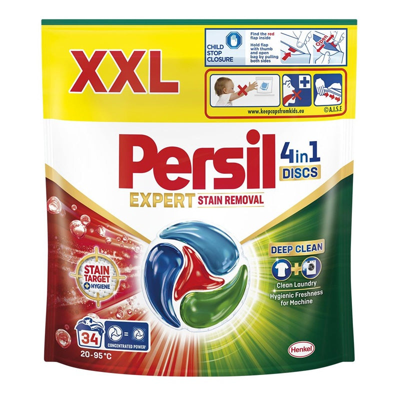 KAPSUŁKI PRALNICZE PERSIL DISCS STAIN REM 34SZT