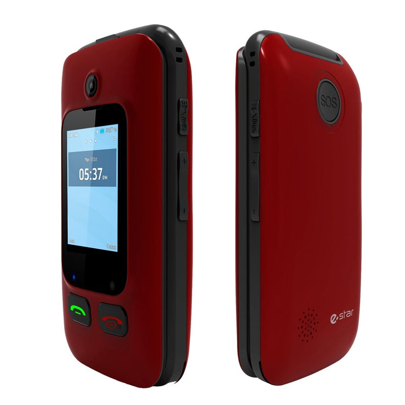 Mobilusis telefonas Digni Flip, raudonas