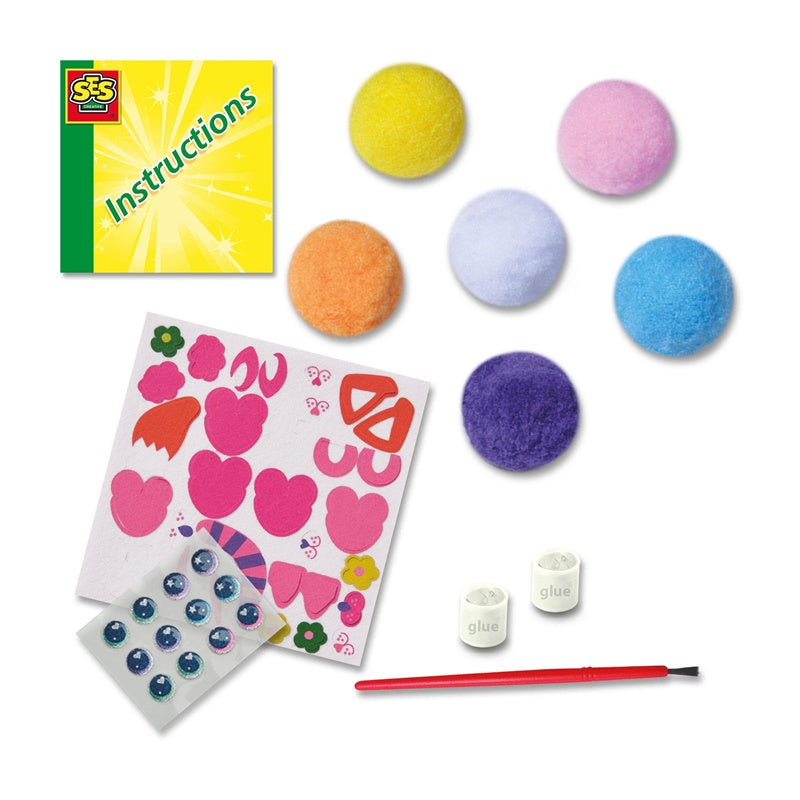 Kūrybos rinkinys SES Creative Pom Pom Pets 14789