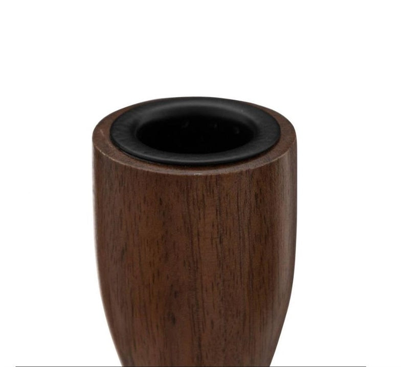 Świeczniki Atmosphera Mango, drewno, 20 cm, brązowe, 2 szt.