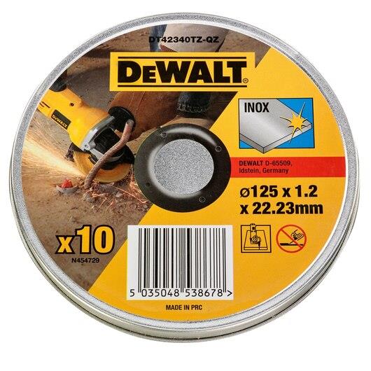 Tarcza tnąca do metalu DeWalt 10 szt. DT42340TZ-QZ 125 x 1,2mm