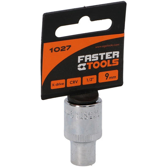 Varžtų galvutė Faster Tools 1/2" 9 mm 1027