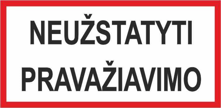 Sticker do not obstruct passage 170x100mm