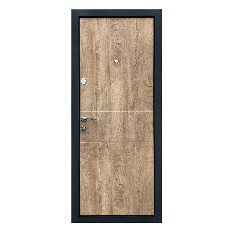 DOOR STEEL OPTIM-185 BROWN 860X2050X80R