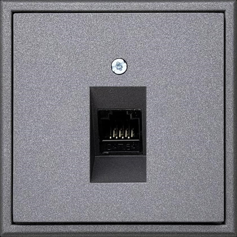 Computer socket LIREGUS MODERN, matt black