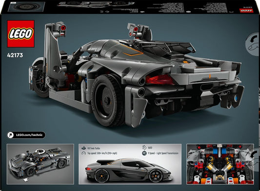 LEGO® Technic Hypercar Koenigsegg Jesko Absolut Grey 42173