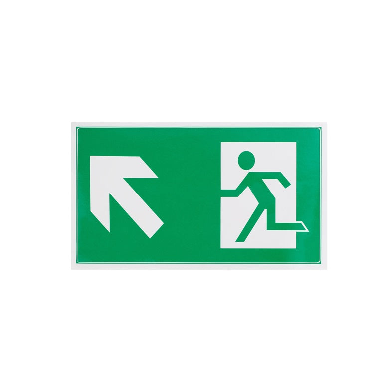 Sticker exit up left 100x180mm
