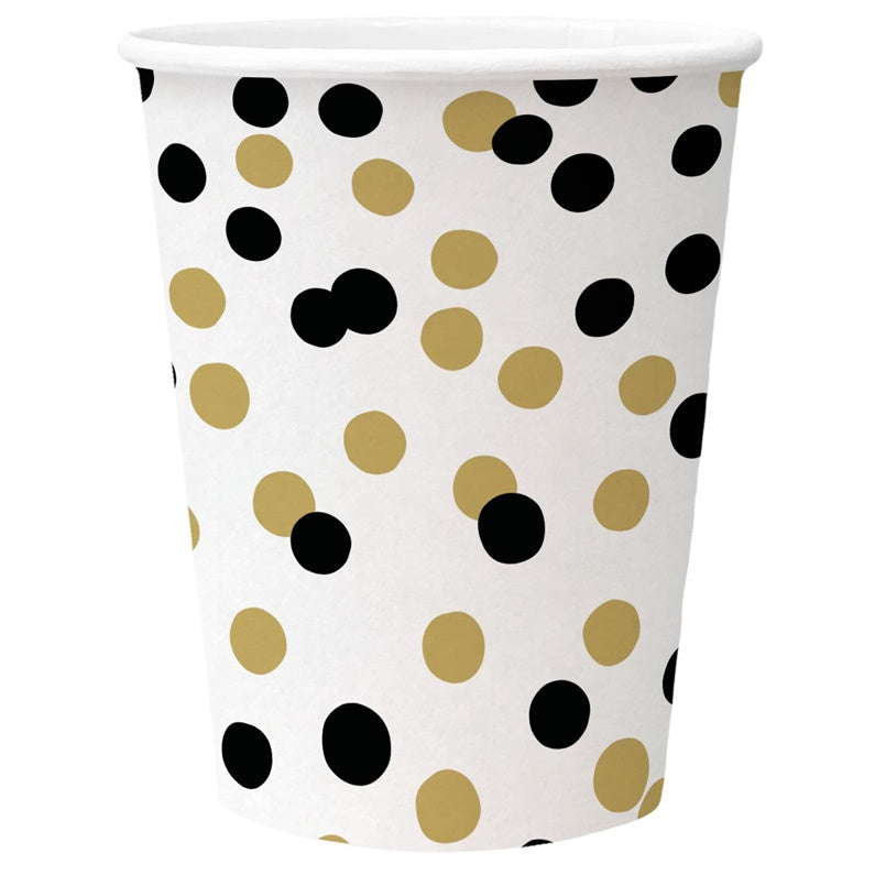 Disposable cups PAW Confetti, 250 ml, 8 pc.
