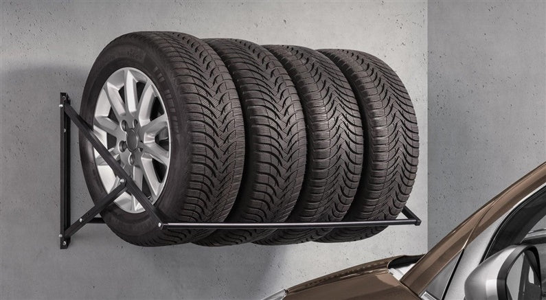 Laikiklis padangoms Dolle Tire Up, 105 x 65 x 50 cm, juodas